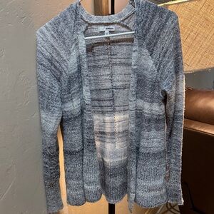 Sonoma Women's Gray Open-Front Cardigan  Medium.  A004
